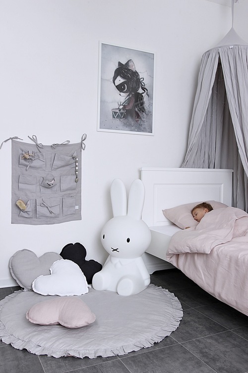 Pude grå hjerte af hør, Cotton&Sweets - Billede 6