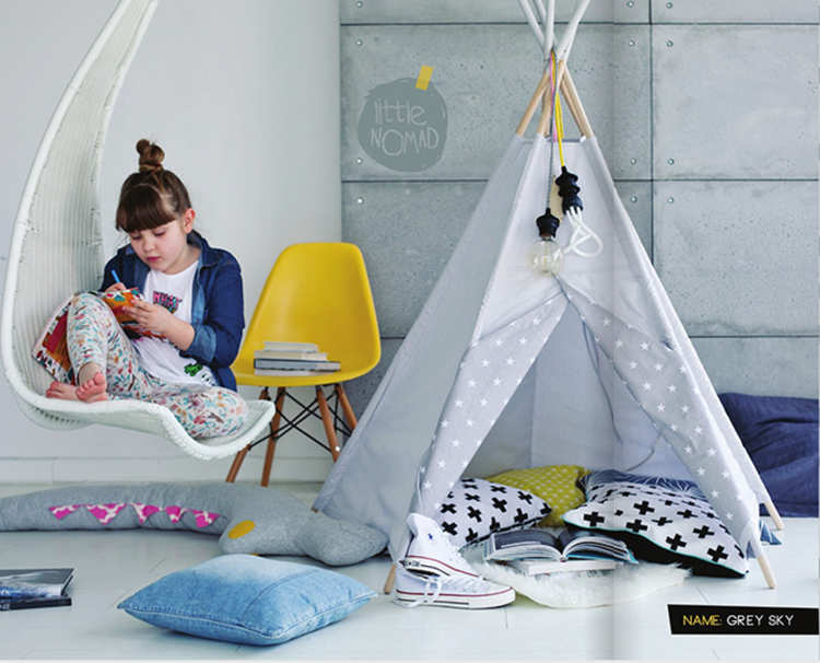 Legetelt tipi - grey sky, Little Nomad - beskadiget - Billede 2