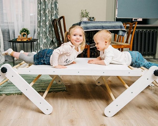 Klatrestativ til børneværelset, hvid