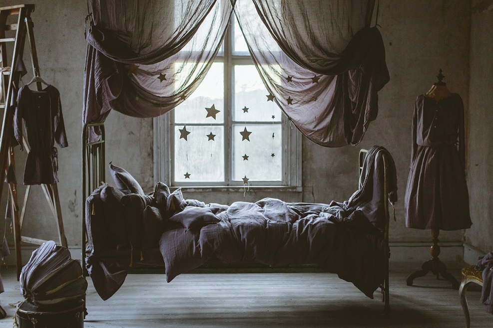 Numero 74, Bed drape sængehimmel, Silver grey - Billede 5