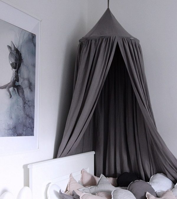 Stor shark maxi sængehimmel i linned, Cotton & Sweets