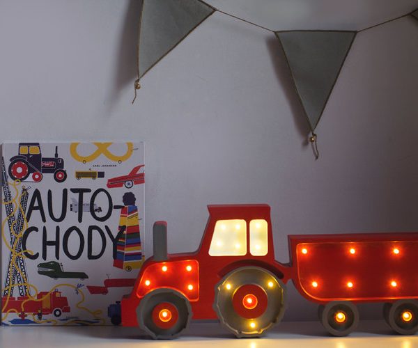 Little Lights, Natlampe til børneværelset, Traktor Rød