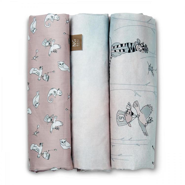 Ng Baby, lagen til tremmeseng/vugge woods rose , Woods & Fairytales - Billede 3