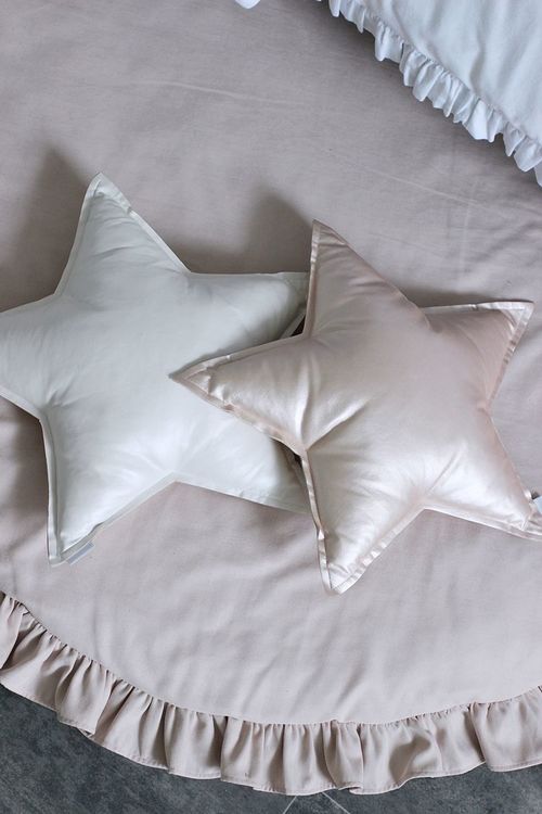 Pudderrosa legemåtte Basic med flæse, Cotton & Sweets - Billede 5