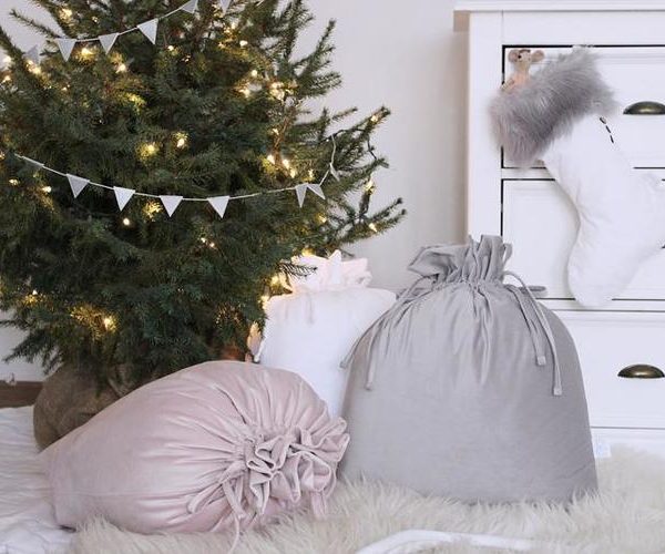 Cotton & Sweets, Julegavepose grå