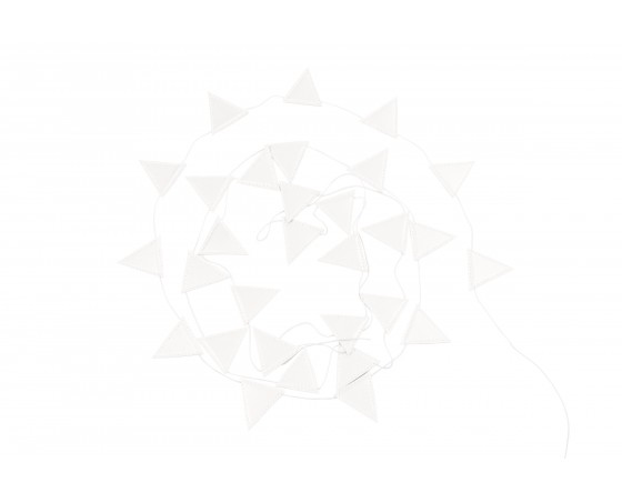 Cotton & Sweets, vimpel 3,3 m, tiny triangle hvid