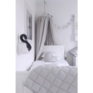 Lysegrå sengehimmel i bomuld til børneværelset, Cotton & Sweets