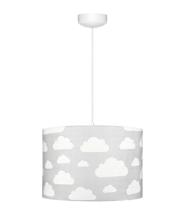 Lamps&Company, Grå loftlampe til børneværelset, sky