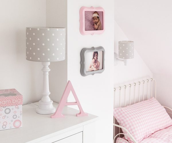 Lamps&Company, Bordlampe til børneværelset, dots grey