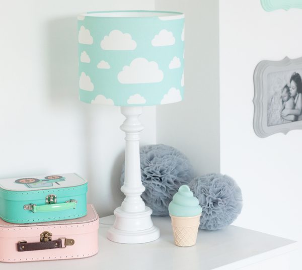 Lamps&Company, Bordlampe til børneværelset, mint sky