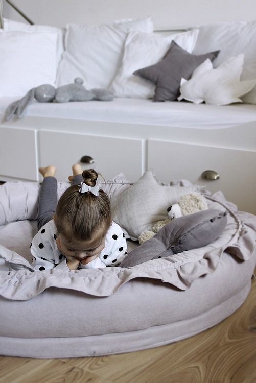 Cotton&Sweets, lysegrå junior nest basic - Billede 4