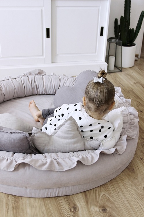 Cotton&Sweets, lysegrå junior nest basic - Billede 6