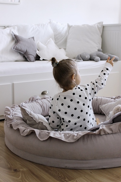 Cotton&Sweets, lysegrå junior nest basic - Billede 5