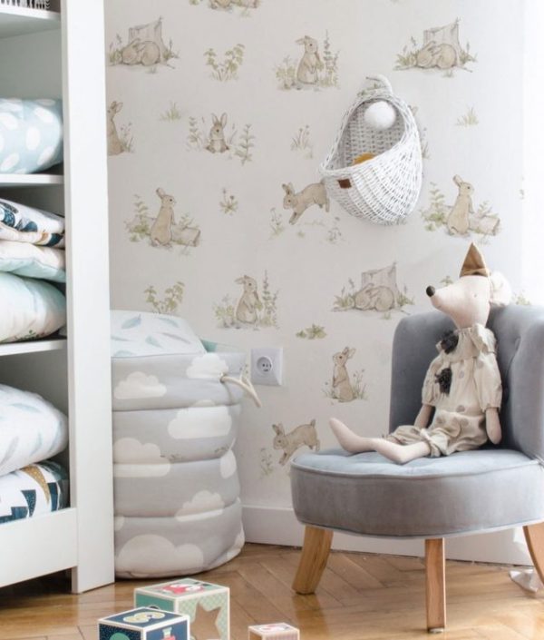 Dekornik, tapet Rabbit Day Beige