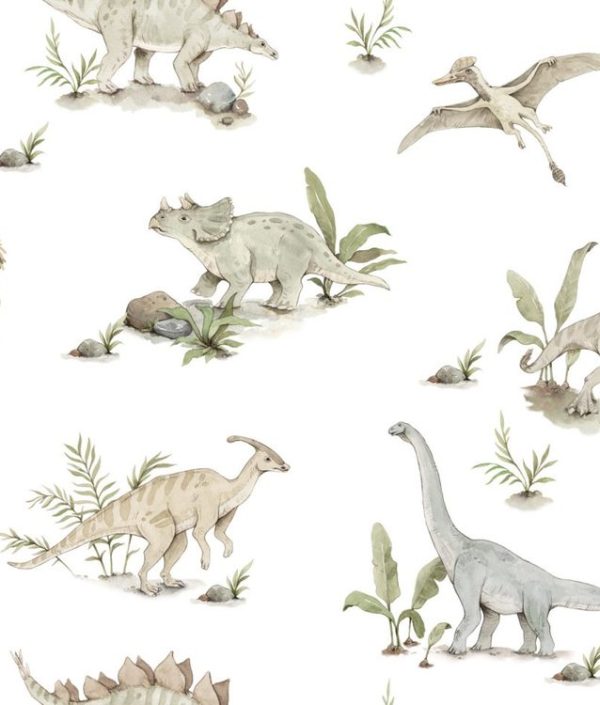 Dekornik, tapet Glade Dinosaurer