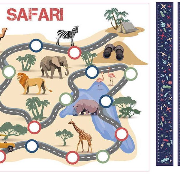 Safari klistermærke til Ikea Lack sidebord