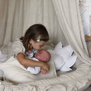 Cotton&Sweets natur/beige junior rede i 100% hør