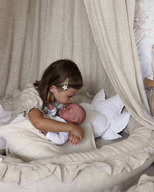 Cotton&Sweets natur/beige junior rede i 100% hør - Billede 2