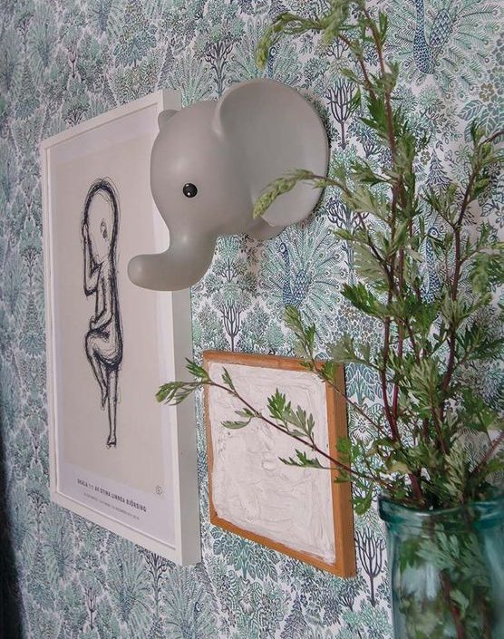 JaBaDaBaDo væglampe trofæ elefant