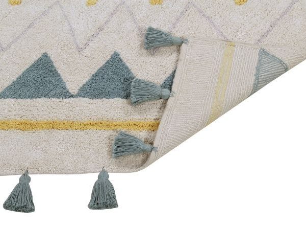 Lorena Canals, Tæppe Aztec Vintage Blue