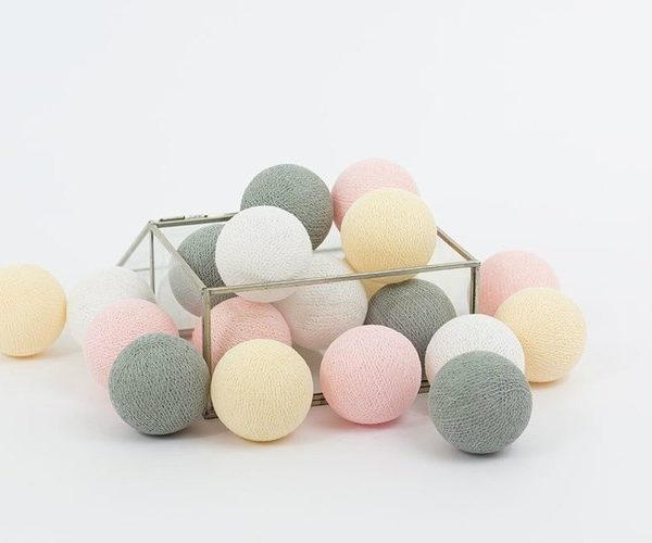 Lyskæde White Pastel , Cottonlove