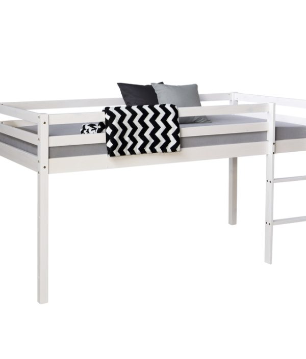 Hvid sengeskab til børneværelset 90x200 cm