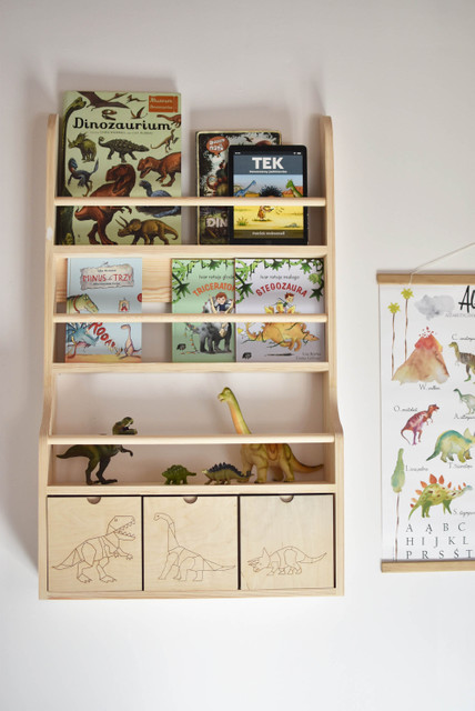 Væghylde Dino med tre skuffer, Cameleon - Billede 5