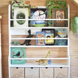 Væghylde Dino med fire skuffer, Cameleon