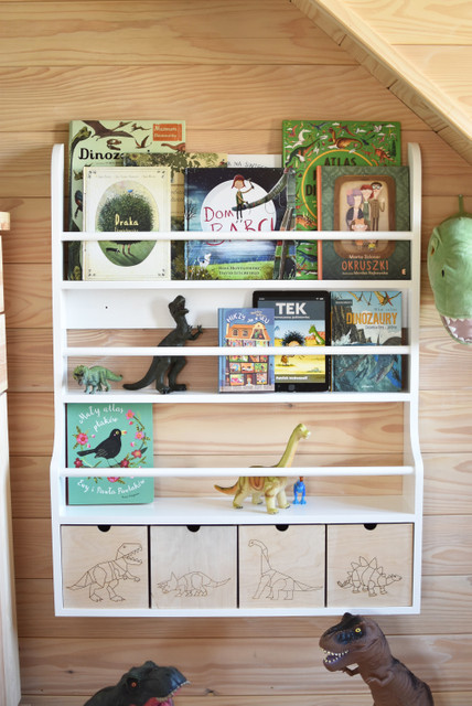 Væghylde Dino med fire skuffer, Cameleon