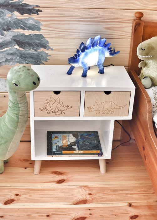 Sengebord til børneværelset - Dino Kamæleon