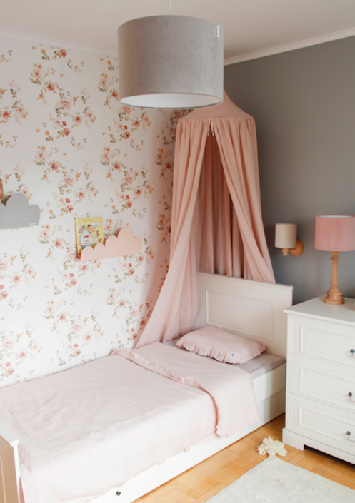 Lamps&Company, Grå fløjl loftlampe til børneværelset