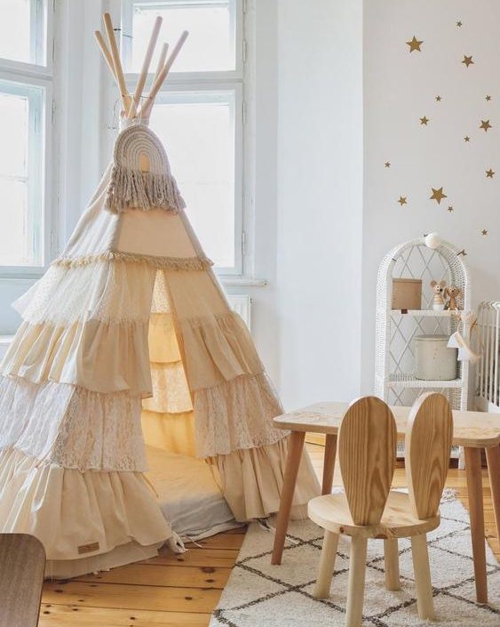 Moi Mili, tipitelt med flæser Shabby Chick