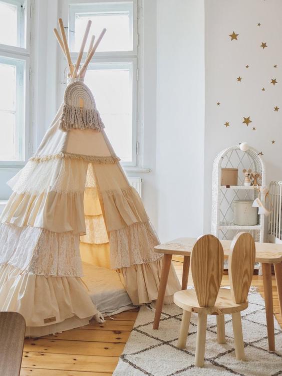 Moi Mili, tipitelt med flæser Shabby Chick