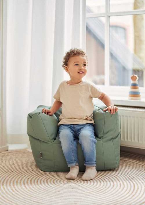 Jollein, Sofa Beanbag lænestol, ash green