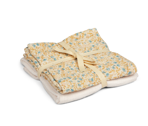 Det er mit, muslinfilt 2-pak, mini flower blue