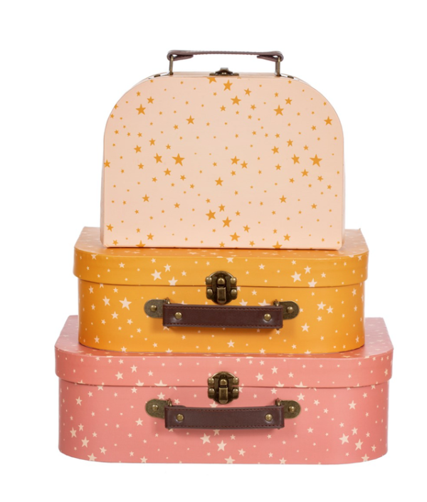 Sass & Belle, opbevaringskasser kuffert little stars, 3-pack