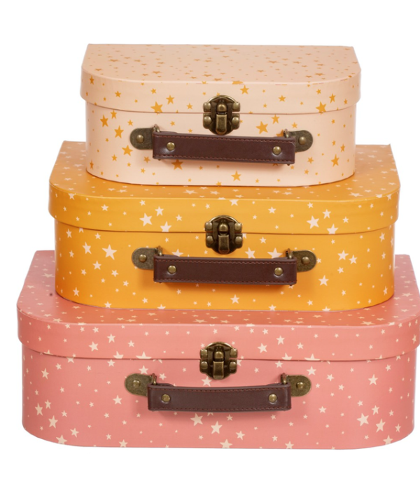 Sass & Belle, opbevaringskasser kuffert little stars, 3-pack