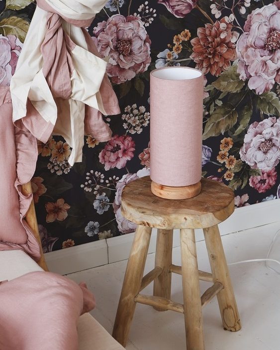 Lamps&Company, Sengelampe rosa linned