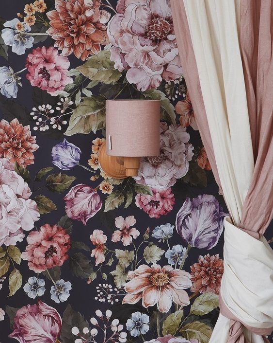 Lamps&Company, Væglampe rosa linned