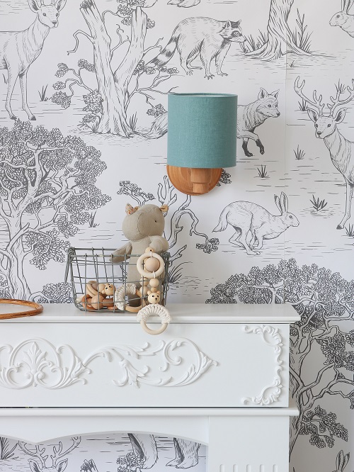 Lamps&Company, Væglampe blå linned - Billede 5