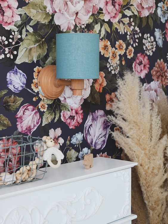 Lamps&Company, Væglampe blå linned - Billede 4