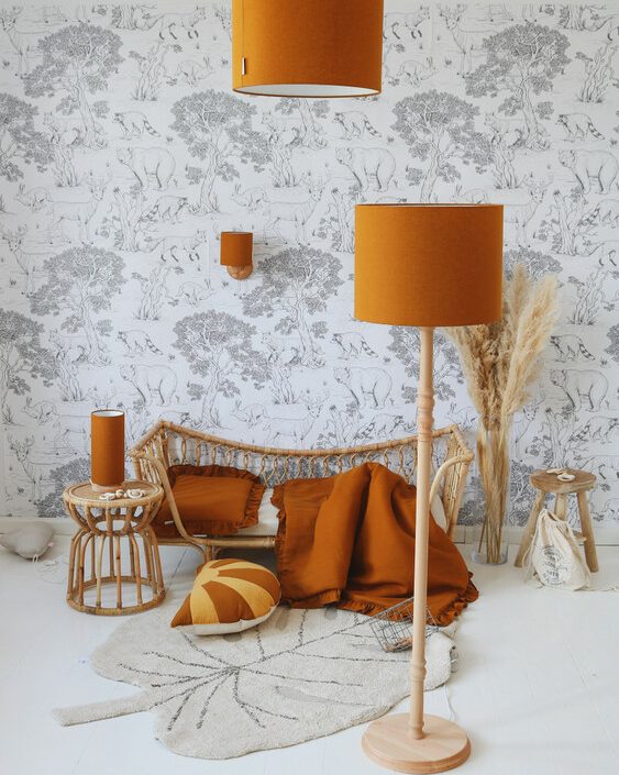 Lamps&Company, Sennep linen loftlampe til børneværelset