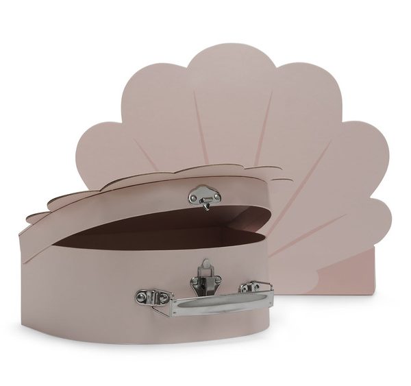 Jollein, opbevaringskasse kuffert 2-pak, snegl pale pink
