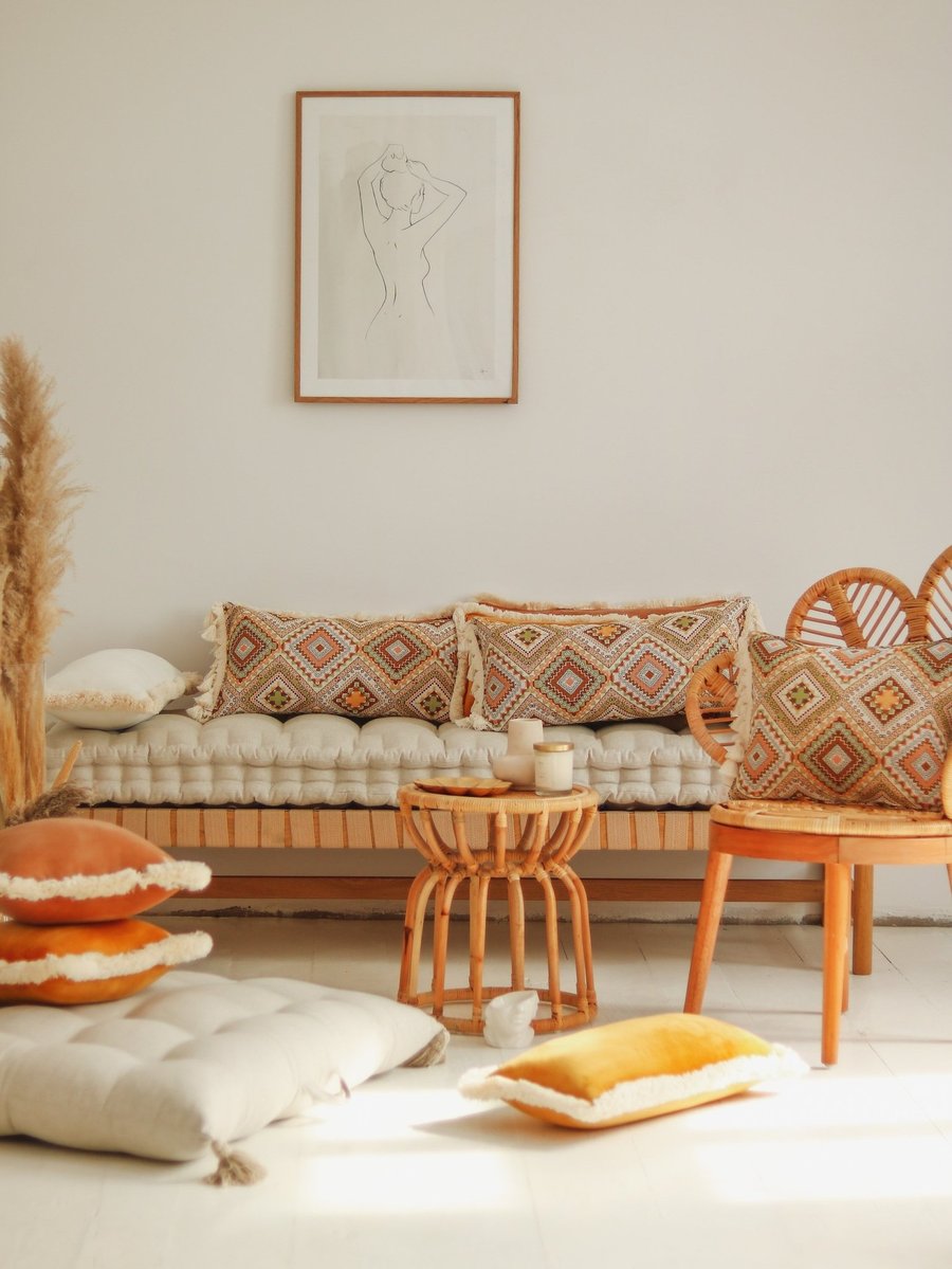 Moi Mili, pude med frynser, Boho gold - Billede 3