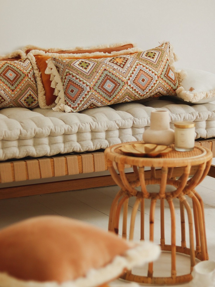 Moi Mili, pude med frynser, Boho gold