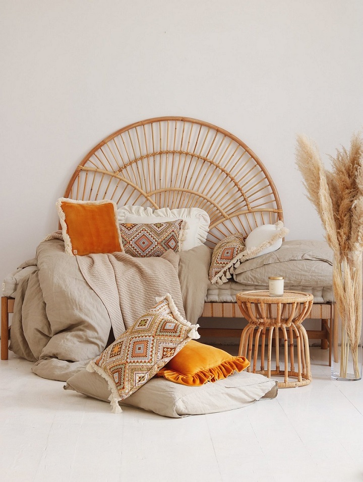 Moi Mili, pude med frynser, Boho gold - Billede 5