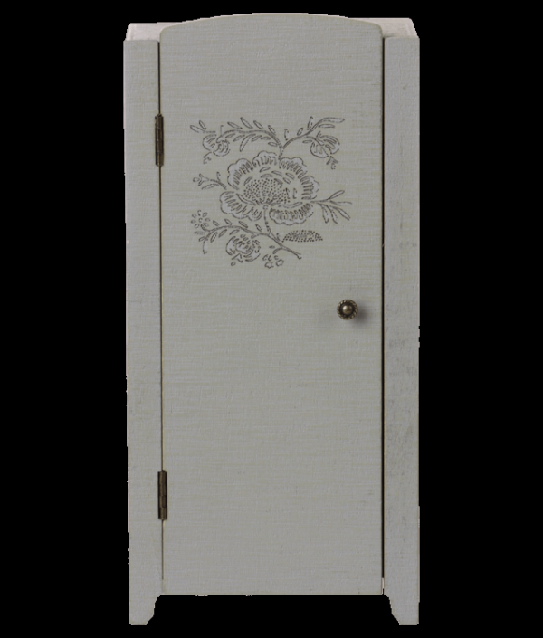 Maileg, træ garderobe vintage, mint/grå