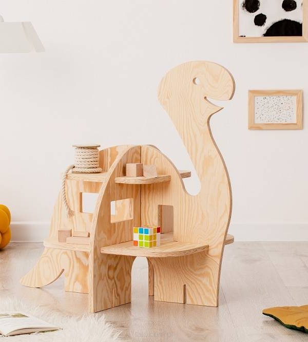 Babylove, gulvboghylde til børneværelset, Dino