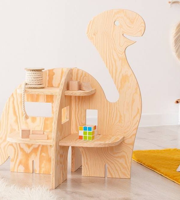 Babylove, gulvboghylde til børneværelset, Dino
