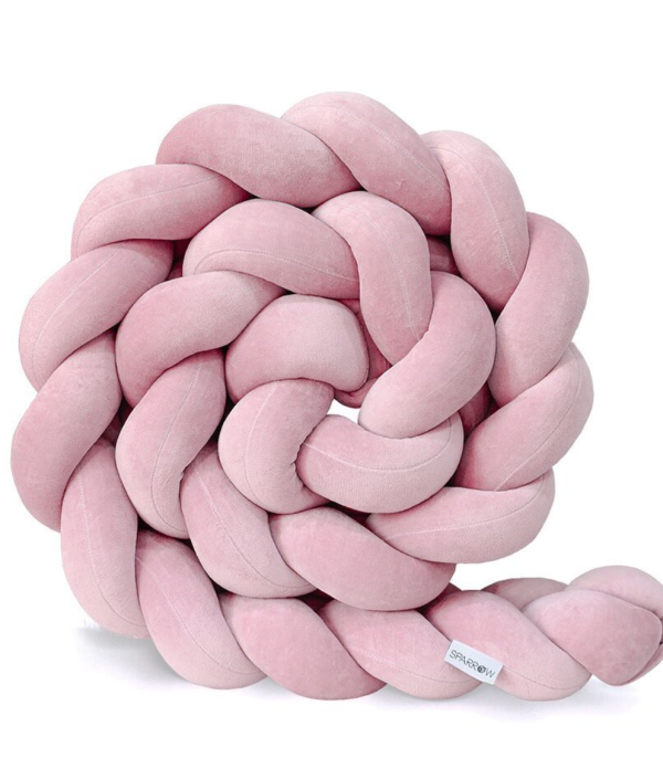 Tremmesengsafskærmning flettet - Dusty Pink